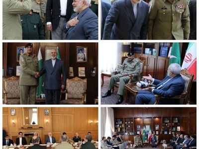 فرمانده ارتش پاکستان با ظریف دیدار کرد