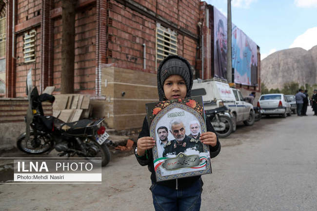 حال و هوای گلزار شهدای کرمان قبل از حضور سردار