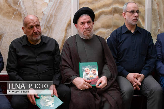 مراسم سالگرد شهادت اسماعیل هنیه و چهلم سردار ایزدی