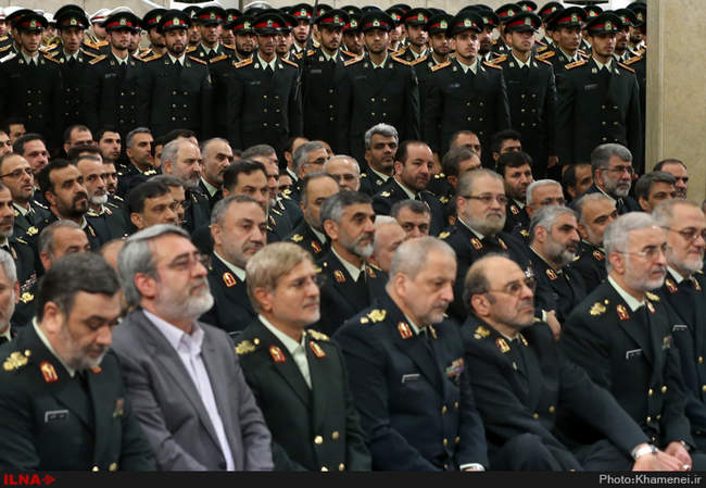 دیدار فرماندهان نیروی انتظامی با فرمانده کل قوا