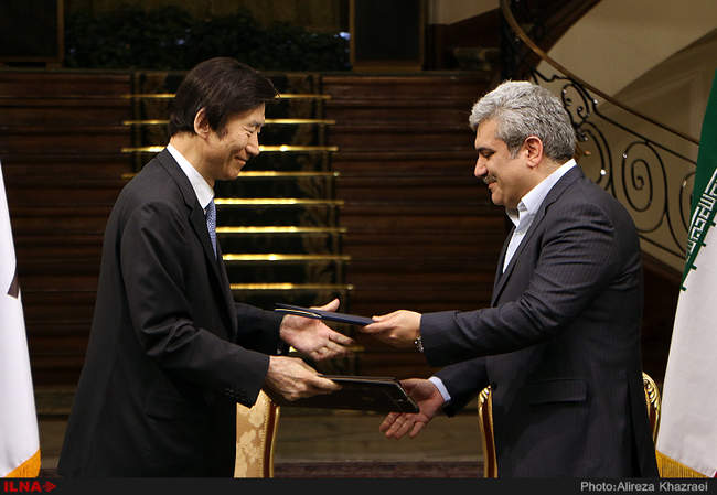 امضاء 19 یادداشت و سند همکاری بین ایران و کره جنوبی