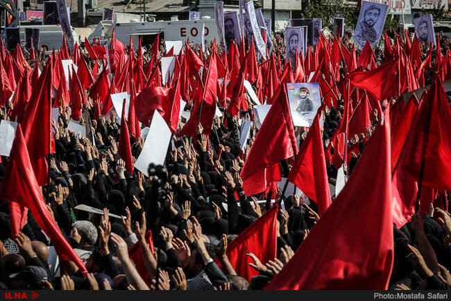 مراسم تشییع پیکر شهید حججی-2