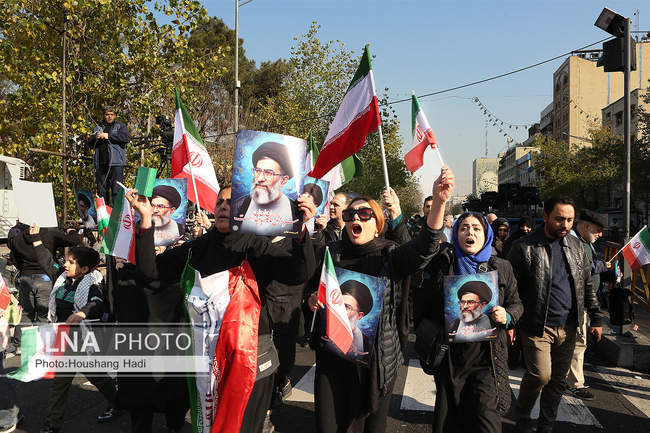 راهپیمایی محکومیت اقدامات تروریستی آمریکا و رژیم صهیونیستی علیه ملت