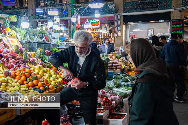  بازار تجریش تهران در آستانه شب یلدا