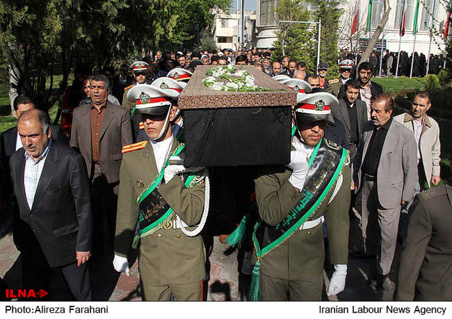 مراسم تشییع همسر آیت الله جنتی در تهران 