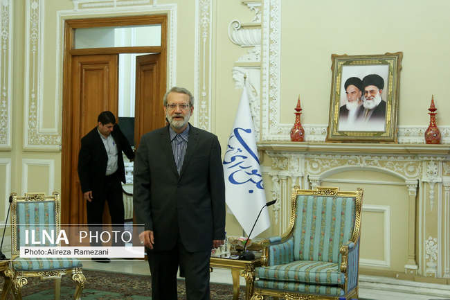 دیدار معاون رییس مجمع عالی خلق کره‌شمالی با علی لاریجانی