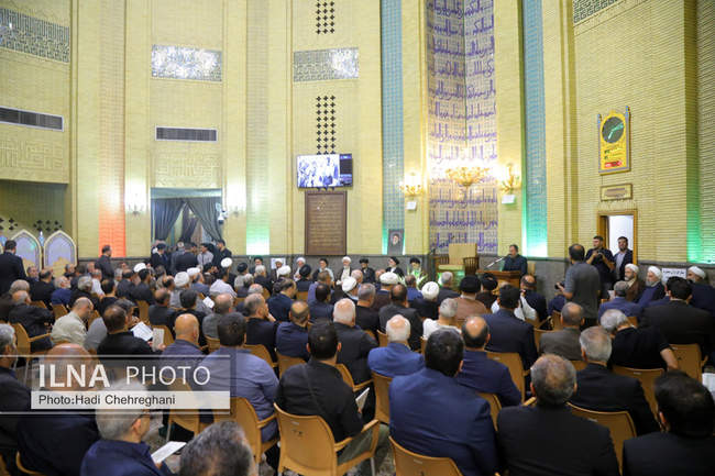 مراسم ختم همسر آیت‌الله سیستانی در تهران