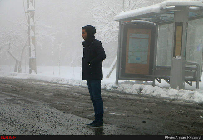 بارش برف پاییزی در تهران