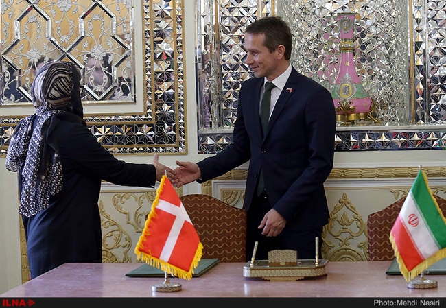 دیدار وزیرامورخارجه دانمارک با محمد جواد ظریف