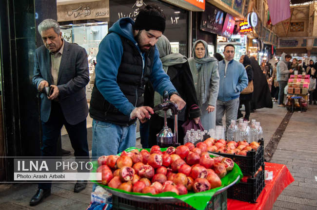 بازار تجریش تهران در آستانه شب یلدا