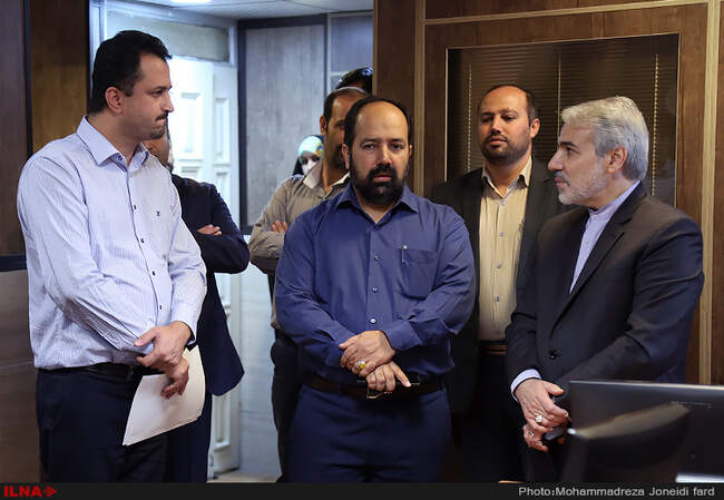 حضور محمدباقر نوبخت سخنگوی دولت در خبرگزاری کارایران( ایلنا) 