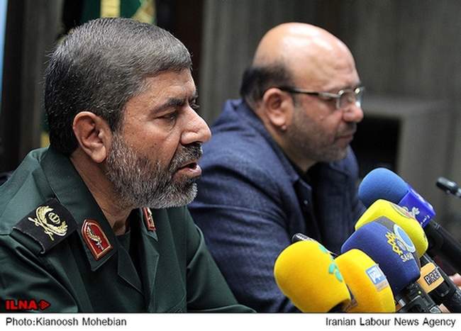 نشست خبری مسئول روابط عمومی سپاه پاسداران