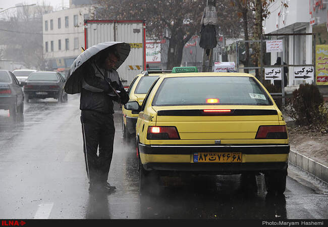  اولین باران زمستانی در استان البرز