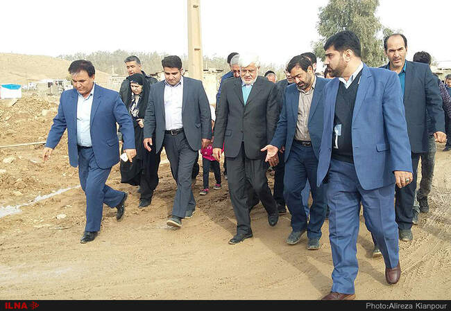 بازدید تعدادی از اعضای فراکسیون امید از مناطق زلزله زده کرمانشاه
