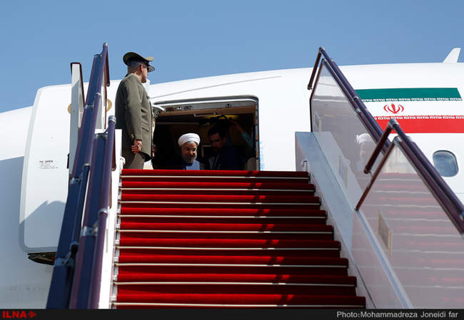 حسن روحانی رئیس جمهور کشورمان وارد باکو شد/2