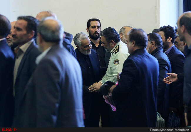 مراسم ترحیم پدر سردار سلیمانی