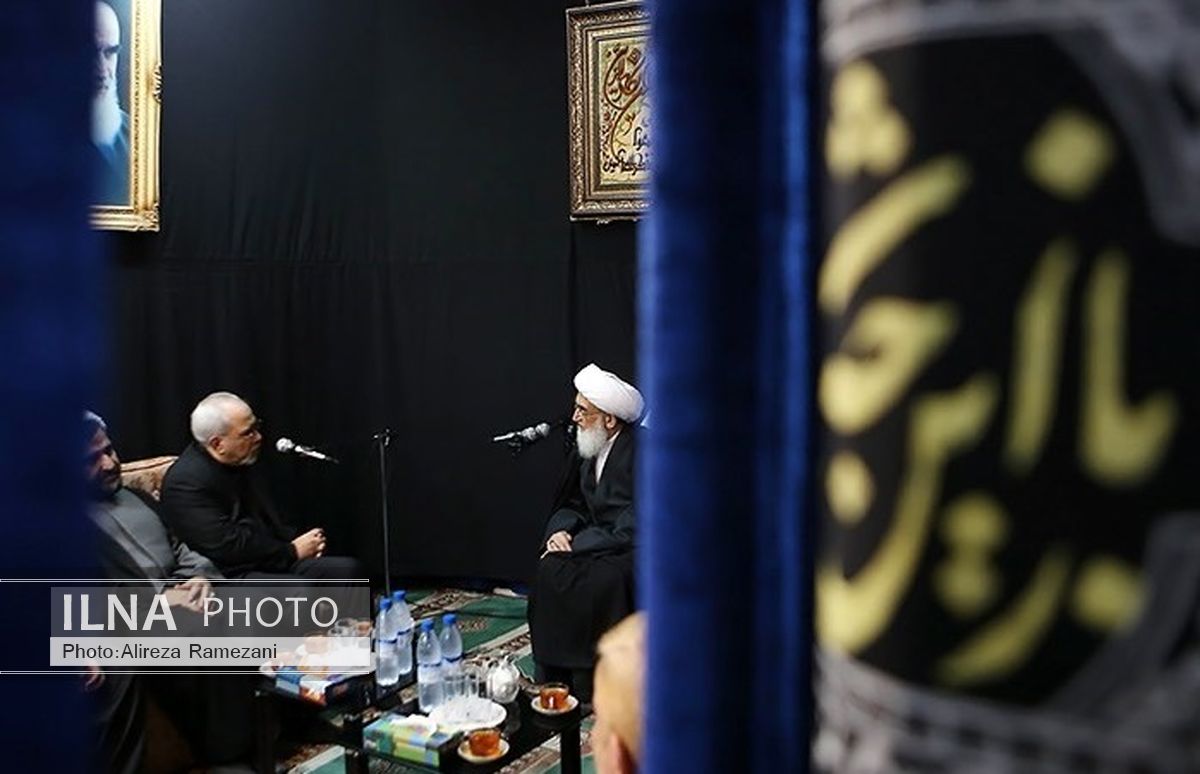 دیدار ظریف با آیت الله نوری همدانی