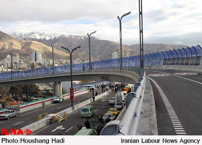 افتتاح پل صدر