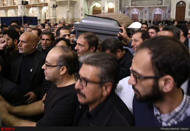 مراسم تشییع پیکر بانو مرضیه حدیدچی دباغ در حرم امام خمینی(ره) 