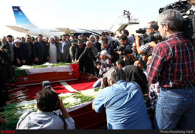 مراسم استقبال از جانباختگان فاجعه منا 
