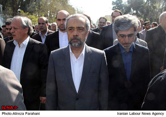 مراسم تشییع همسر آیت الله جنتی در تهران 