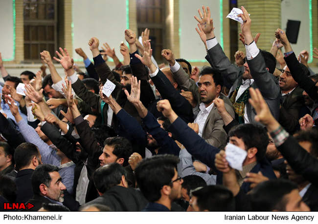 دیدار مداحان اهل بیت  با رهبر معظم انقلاب 