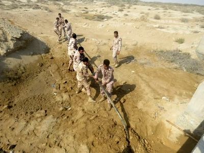انهدام خط لوله 3 کیلومتری انتقال سوخت قاچاق در شهرستان میناب