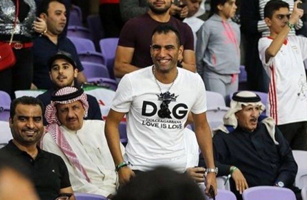 مهرداد پولادی تماشاگر ویژه دیدار ایران