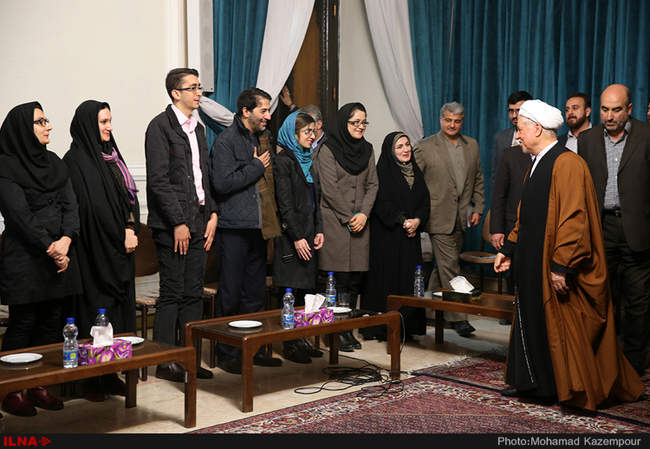 دیدار جمعی از فعالان رسانه‌ای با آیت الله هاشمی رفسنجانی