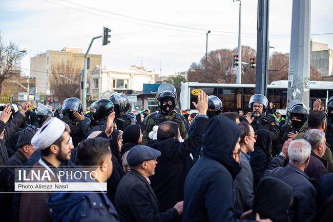 تشییع شهدای مدافع امنیت در قزوین