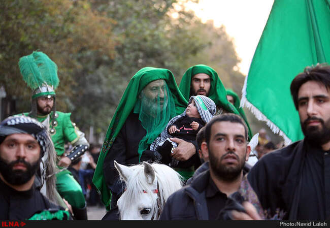 دسته عزاداری حسینیه کاظمینیهای مقیم تهران در روز تاسوعا