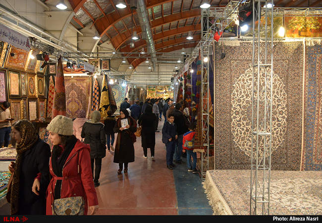 سومین روز نمایشگاه فرش دستباف استان قزوین 