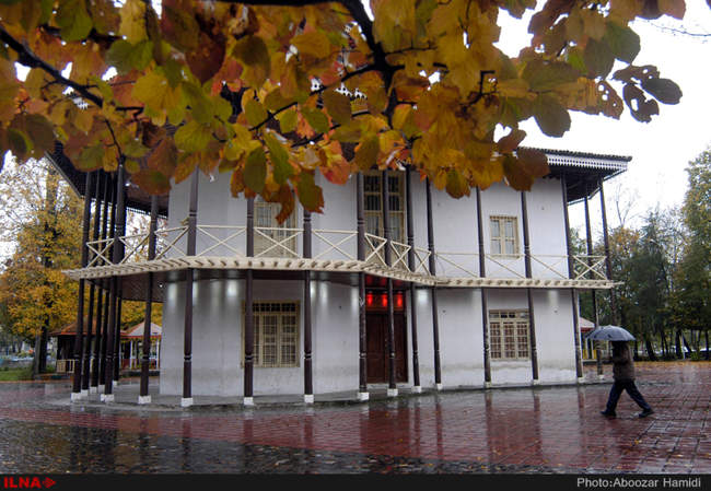 بارش باران در رشت