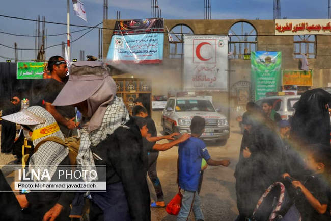 خدمات رسانی هلال احمر به زائران اربعین حسینی