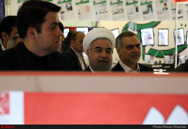 بازدید رییس جمهوری از نمایشگاه مطبوعات 