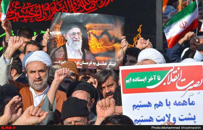 راهپیمایی مردم در محکومیت اغتشاشات اخیر - مشهد