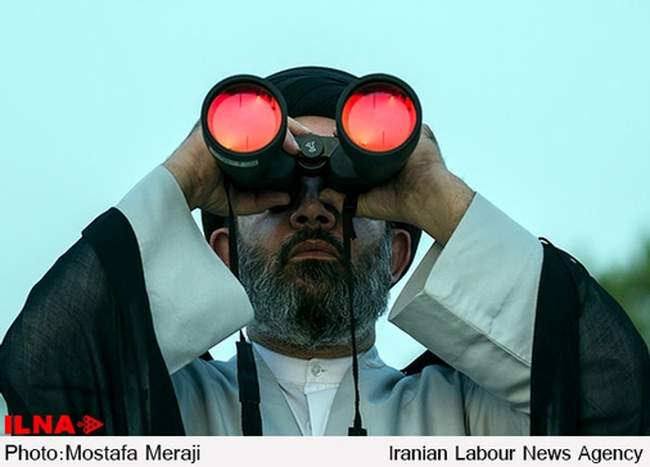 استهلال ماه شوال در روز سیم ماه رمضان در قم