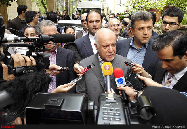 دیدار بیژن نامدار زنگنه وزیر نفت با زیگمار گابریل معاون صدر اعظم و وز