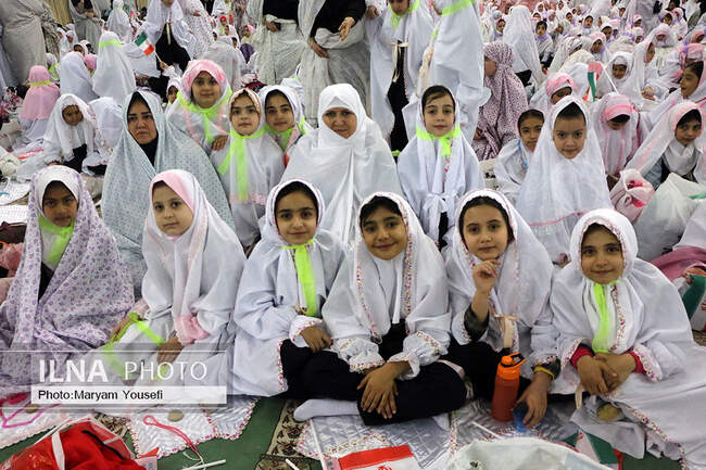 مراسم جشن تکلیف ۵ هزار نفری دختران تبریز