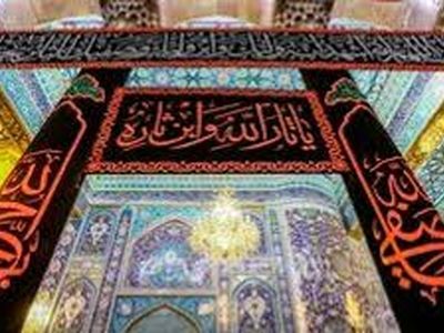 سیاه پوش شدن حرم حضرت عباس(ع) به مناسبت سالروز وفات حضرت زینب (س) + فیلم