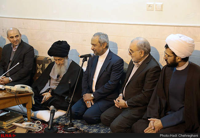 سفر محمد نهاوندیان به قم