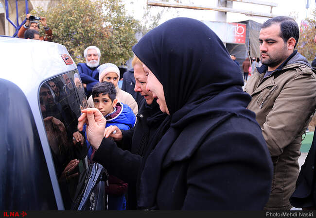 تشییع پیکر سه تن از شهدای کشتی سانچی  در مصلای تهران