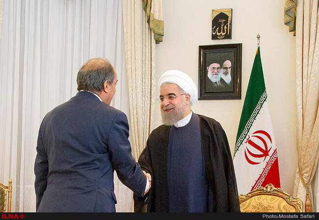 دیدار حسن روحانی رئیس جمهور کشورمان با دیمیتریس سیلورس رئیس مجلس قبرس