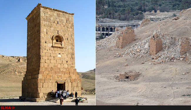 شهر باستانی پالمیرا قبل و بعد از جنگ