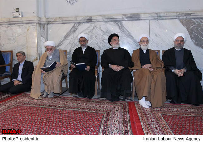 مراسم ترحیم والده رئیس جمهور در تهران