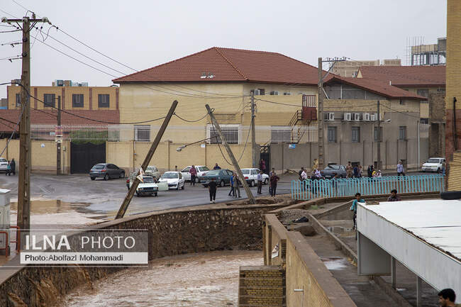 سیل در یزد