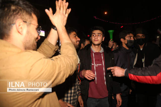 شادی مردم پس از صعود ایران به جام جهانی قطر
