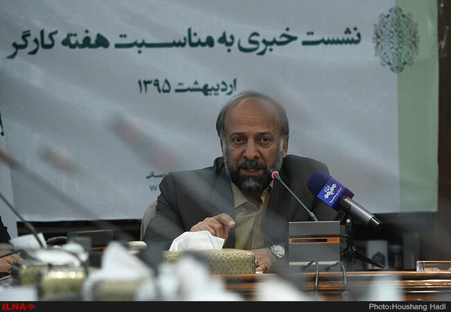 نشست خبری  محمد مهدی حیدریان و دبیرکل خانه کارگر 