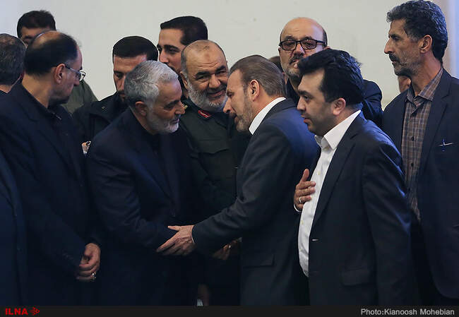 مراسم ترحیم پدر سردار سلیمانی