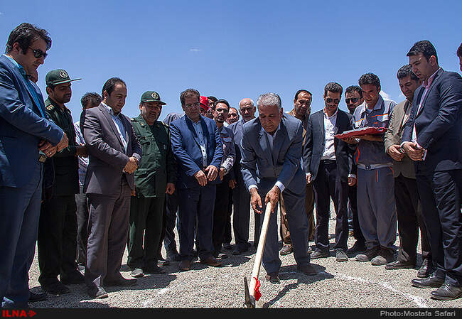 مراسم کلنگ زنی معدن مس تکنار با ظرفیت420 تن در شهرستان بردسکن خراسان رضوی